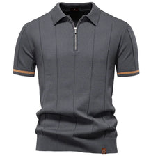 Men's Knit Cotton Polo Shirt