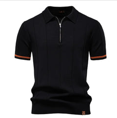 Men's Knit Cotton Polo Shirt