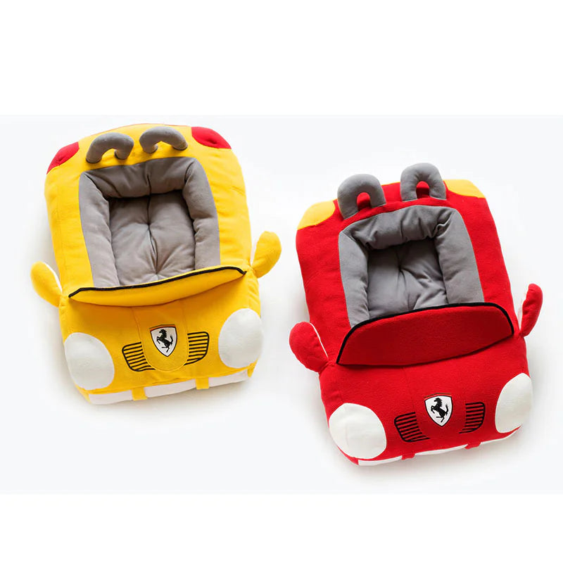 Luxury Car-Shaped Pet Bed – Plush Travel Nest for Small Dogs & Cats