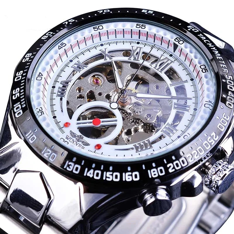 Men's Mechanical Sport Golden Watch