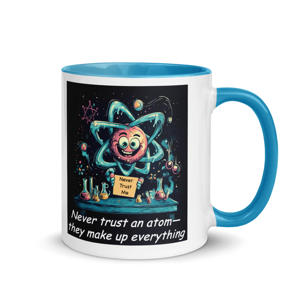 Science is Fun - White Ceramic Mug with Color Inside