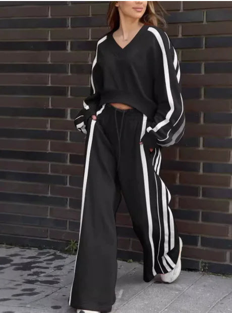 Casual Long Sleeve and Pants Set