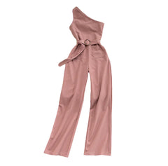 One-Shoulder SlimFit Jumpsuit β High-Waist Asymmetrical Style