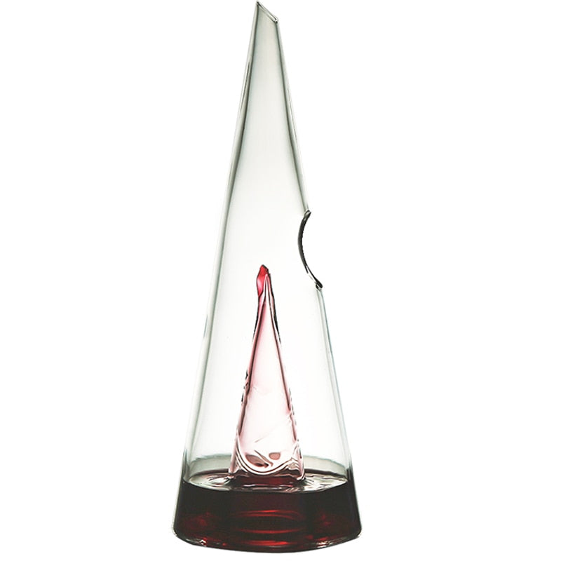 Volcano Glass Wine Decanter — Hand-Blown Aerator