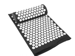 Black Yoga Mat with press points