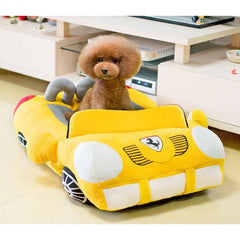 Luxury Car-Shaped Pet Bed – Plush Travel Nest for Small Dogs & Cats