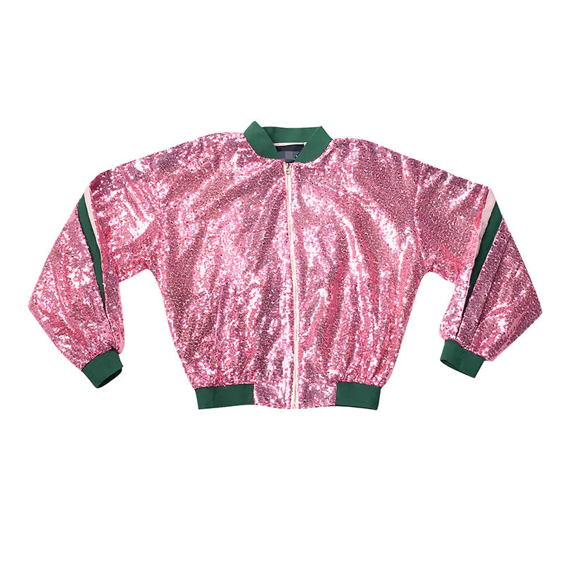 Sequin Bomber Jacket