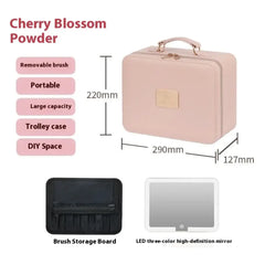 Large Capacity High-end Three Color Illuminated Makeup Box