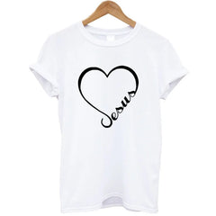 Love Heart Jesus Faith T-Shirt
