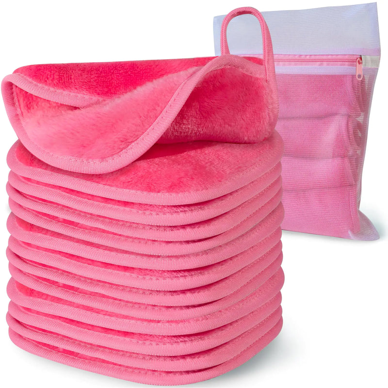 Reusable Makeup Removing Microfiber Cloth for Sensitive skin - pack of 12