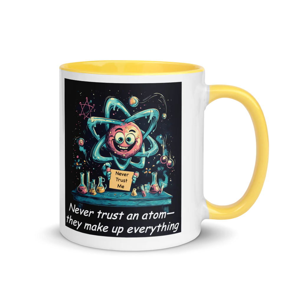 Science is Fun - White Ceramic Mug with Color Inside