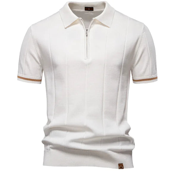 Men's Knit Cotton Polo Shirt