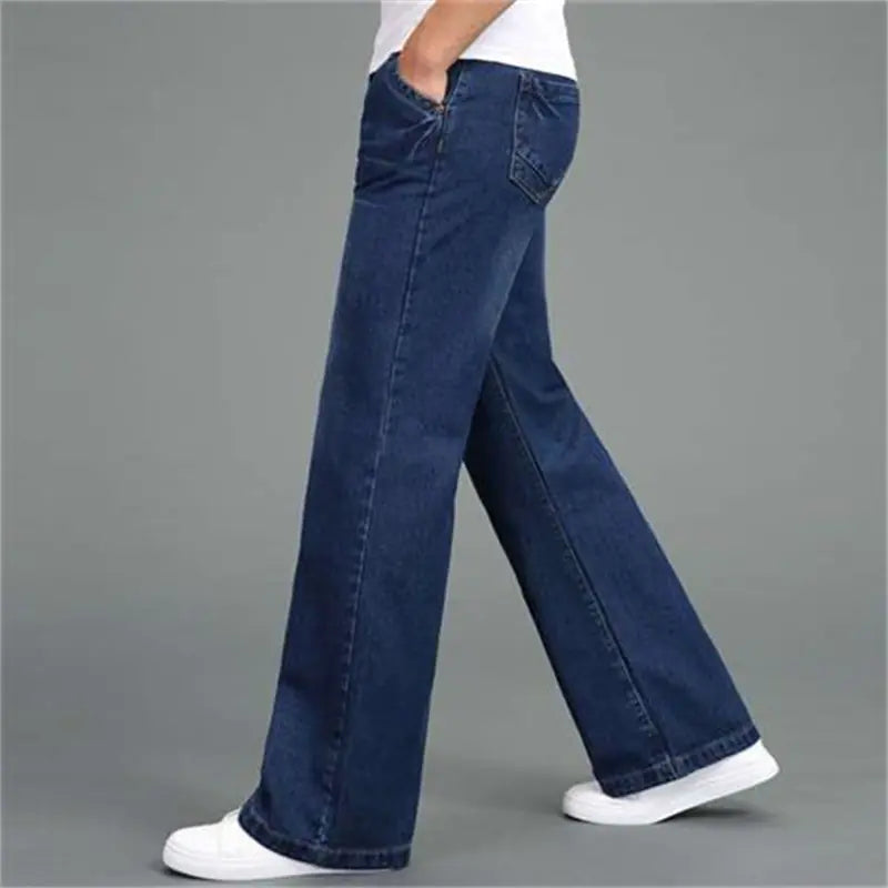 Loose Straight-Leg Flared Jeans for Men