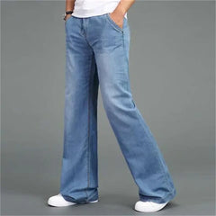 Loose Straight-Leg Flared Jeans for Men