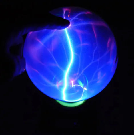 Plasma Lightning Ball – Electrostatic Magic Light with Music (4”, 5”, 6” Options)