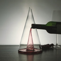 Volcano Glass Wine Decanter — Hand-Blown Aerator