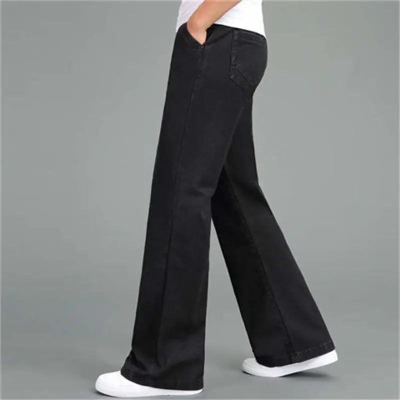 Loose Straight-Leg Flared Jeans for Men
