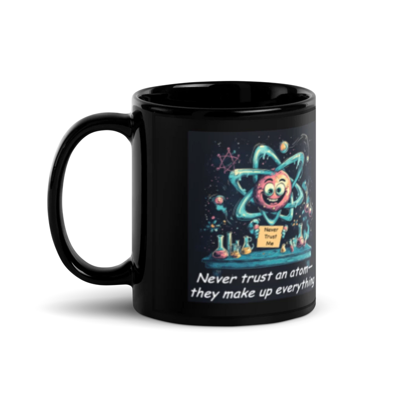 Science is Fun - Black Glossy Mug - 1
