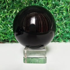 Obsidian Stone Crystal Ball Home Decoration