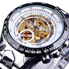 Men's Mechanical Sport Golden Watch