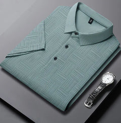 Men's Textured Polo Shirt