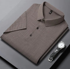 Men's Textured Polo Shirt