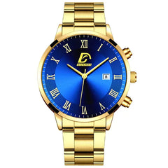 Gold and Blue Men's Watch