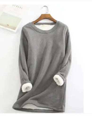 Lamb Velvet Long-Sleeve T-Shirt