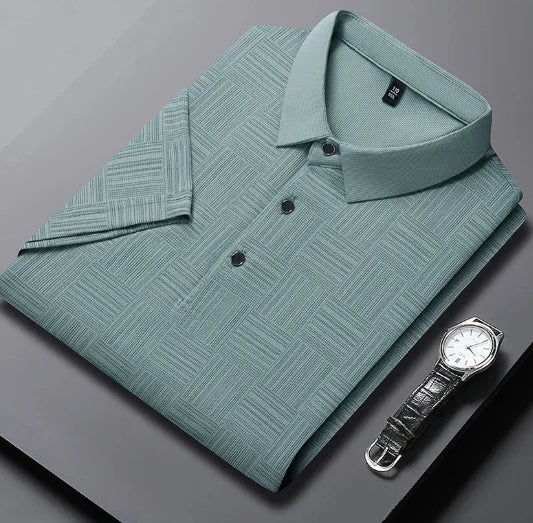 Men's Textured Polo Shirt