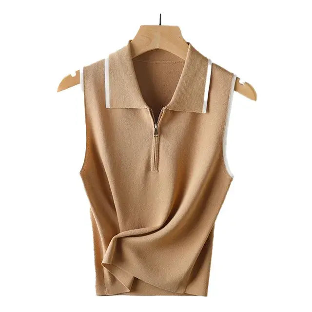 Minimalist Sleeveless Shirt