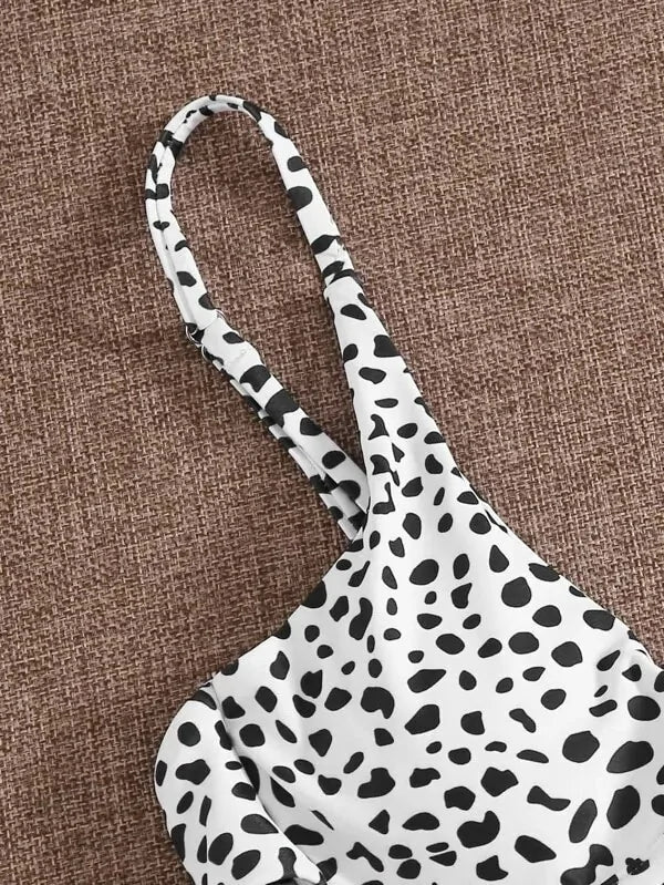 Leopard Print High Waist Bikini