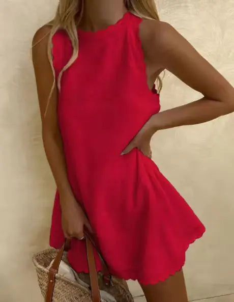 Ruffled Cotton-Hemp Summer Dress – Light, Feminine & Breezy