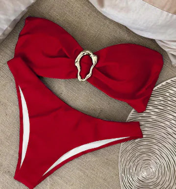 Ruffled High Waist Bikini