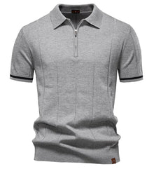 Men's Knit Cotton Polo Shirt