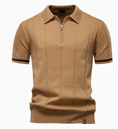 Men's Knit Cotton Polo Shirt