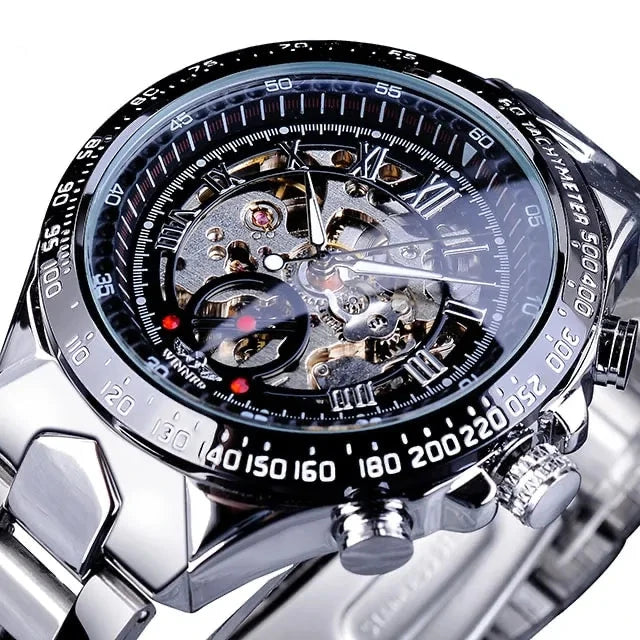 Men's Mechanical Sport Golden Watch