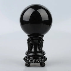 Obsidian Stone Crystal Ball Home Decoration