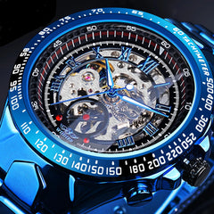 Men's Mechanical Sport Golden Watch