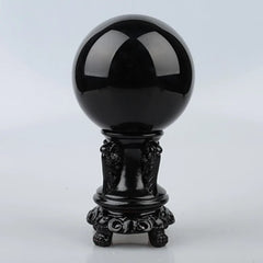 Obsidian Stone Crystal Ball Home Decoration