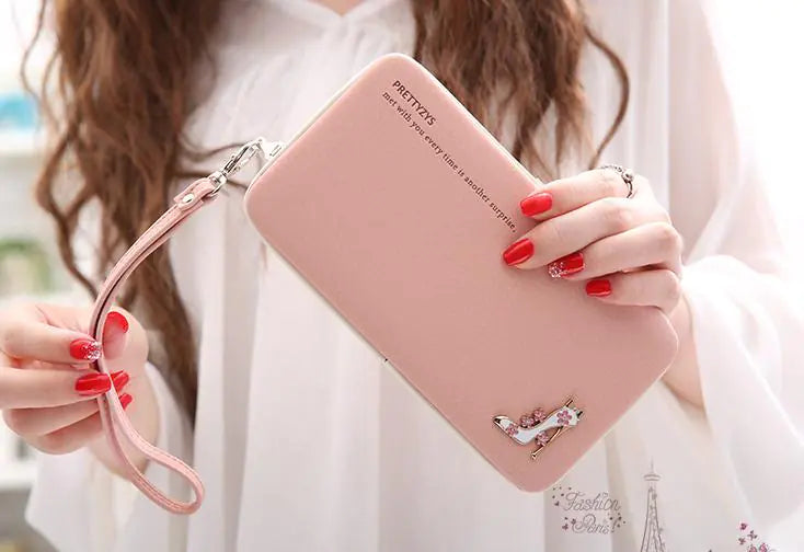 Pink Luxury Leather Wallet