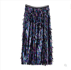 Sequin High-Waisted Pencil Skirt