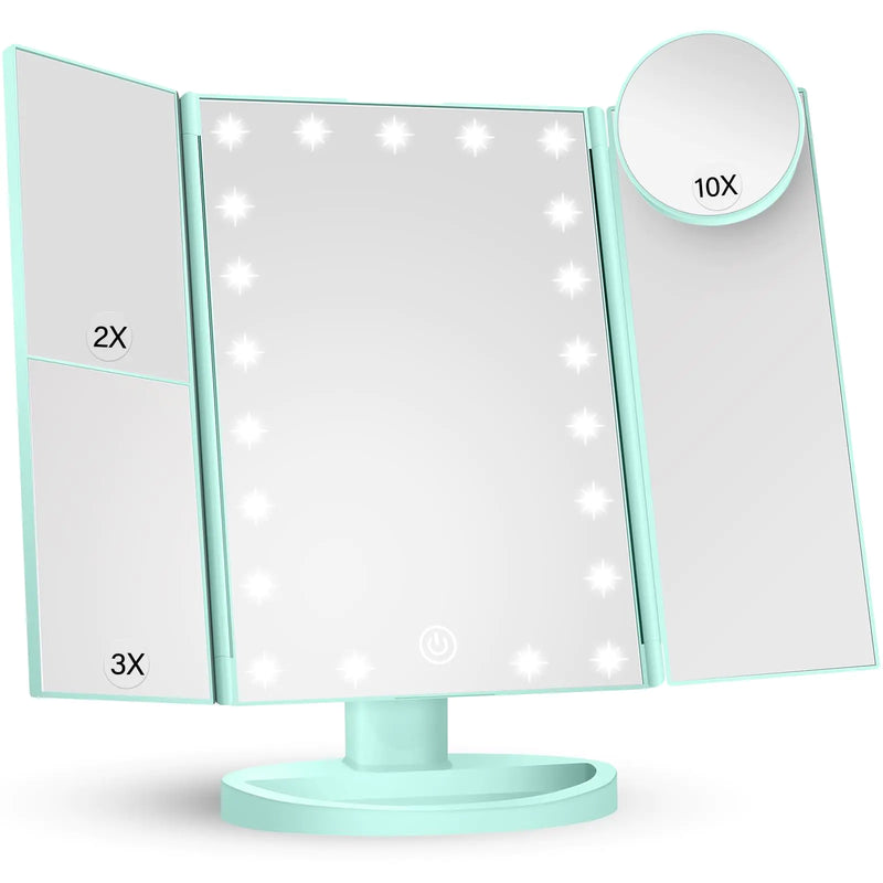 Makeup Lighted Mirror, 2X 3X 10X Magnification