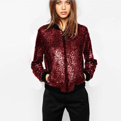 Sequin Bomber Jacket – Shimmering Statement Outerwear