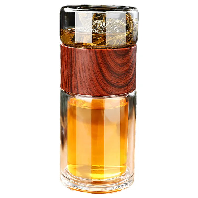 Portable Tea Separation High Borosilicate Glass