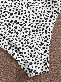 Leopard Print High Waist Bikini