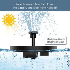 Mini Solar Water Fountain Pool Pond Garden Decoration