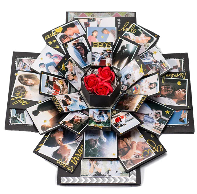 Hexagon Multi-Layer Photo Album Box