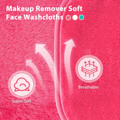 Reusable Makeup Removing Microfiber Cloth for Sensitive skin - pack of 12