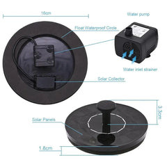 Mini Solar Water Fountain Pool Pond Garden Decoration