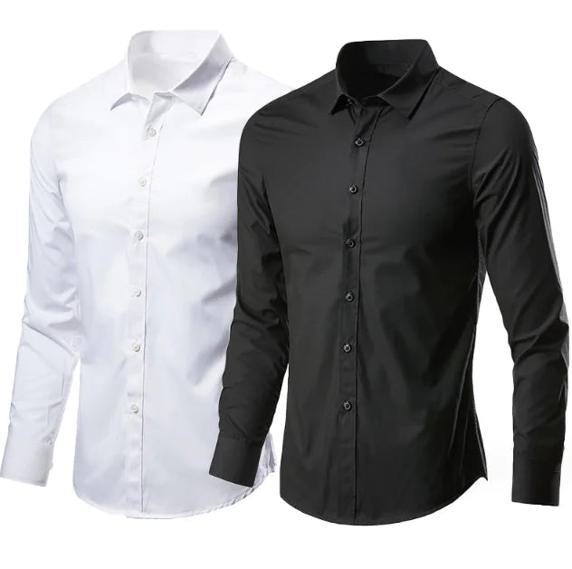 Men's Casual Long Sleeve Dress Shirt